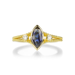 Barbara Heinrich Princess Blue Sapphire Marquis Ring | Quadrum Gallery