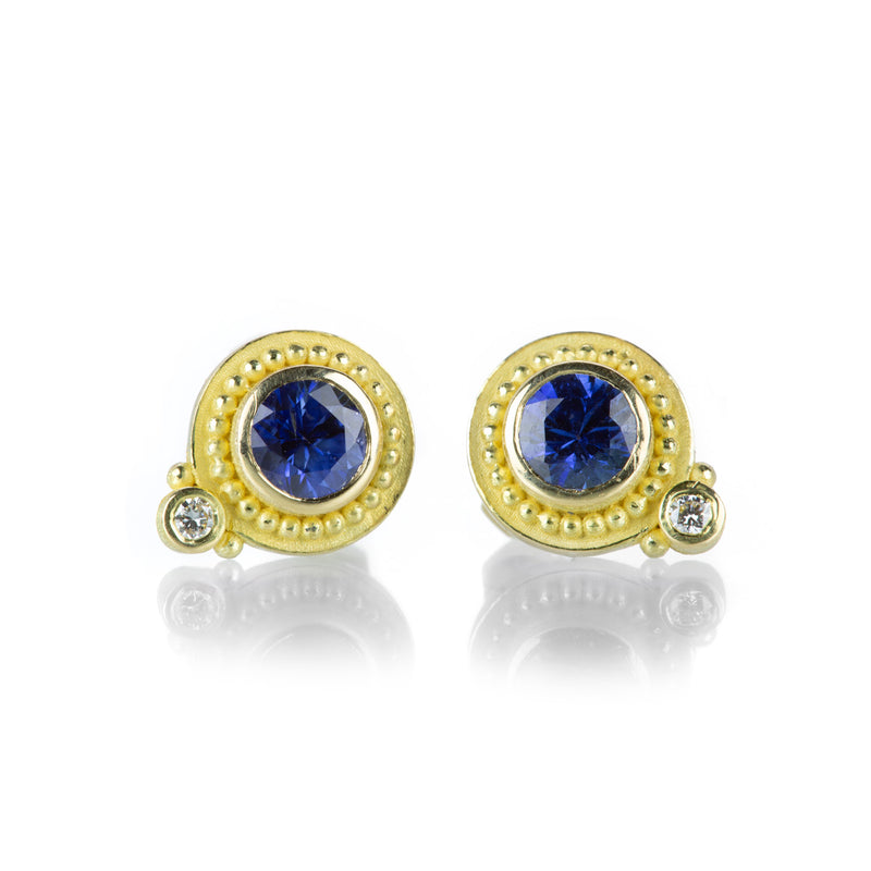 Barbara Heinrich Blue Sapphire & Diamond Stud Earring | Quadrum Gallery