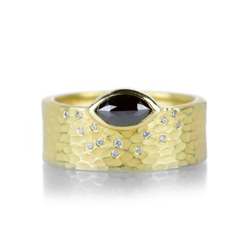 Barbara Heinrich Marquise Black Diamond Ring | Quadrum Gallery