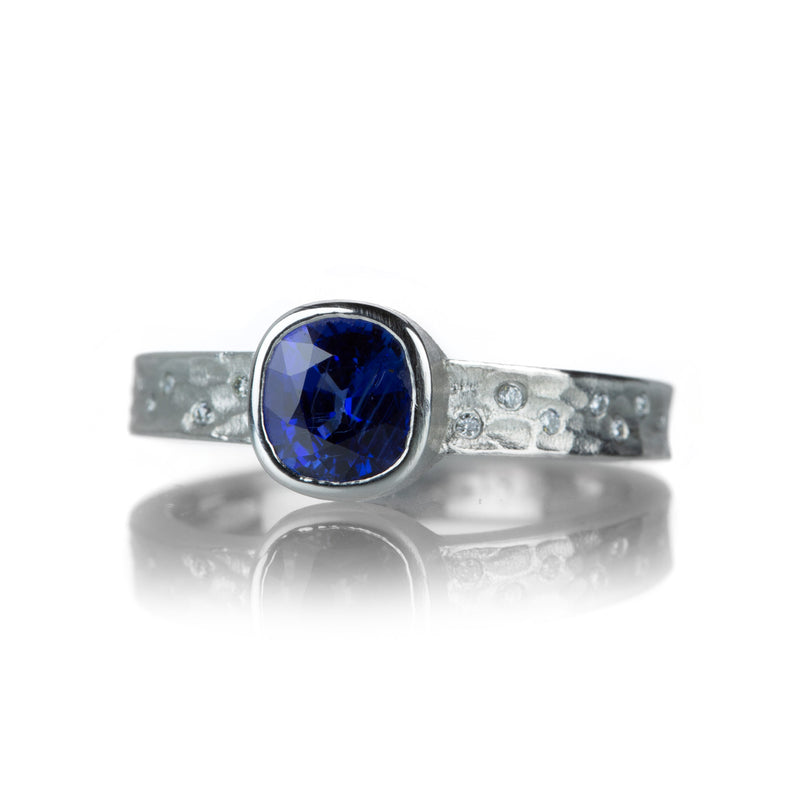 Barbara Heinrich Cushion Cut Blue Sapphire Ring | Quadrum Gallery