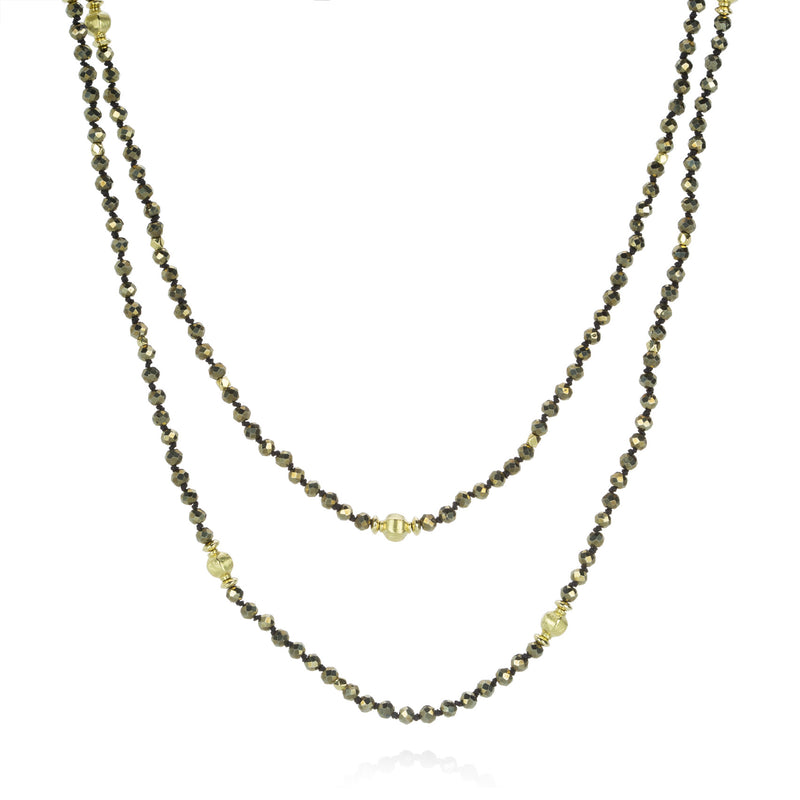 Barbara Heinrich Pyrite and Gold Bead Necklace | Quadrum Gallery