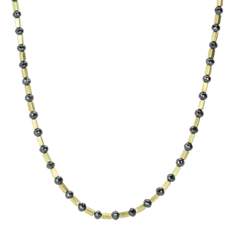 Barbara Heinrich Black Diamond Necklace with Rectangular Beads | Quadrum Gallery