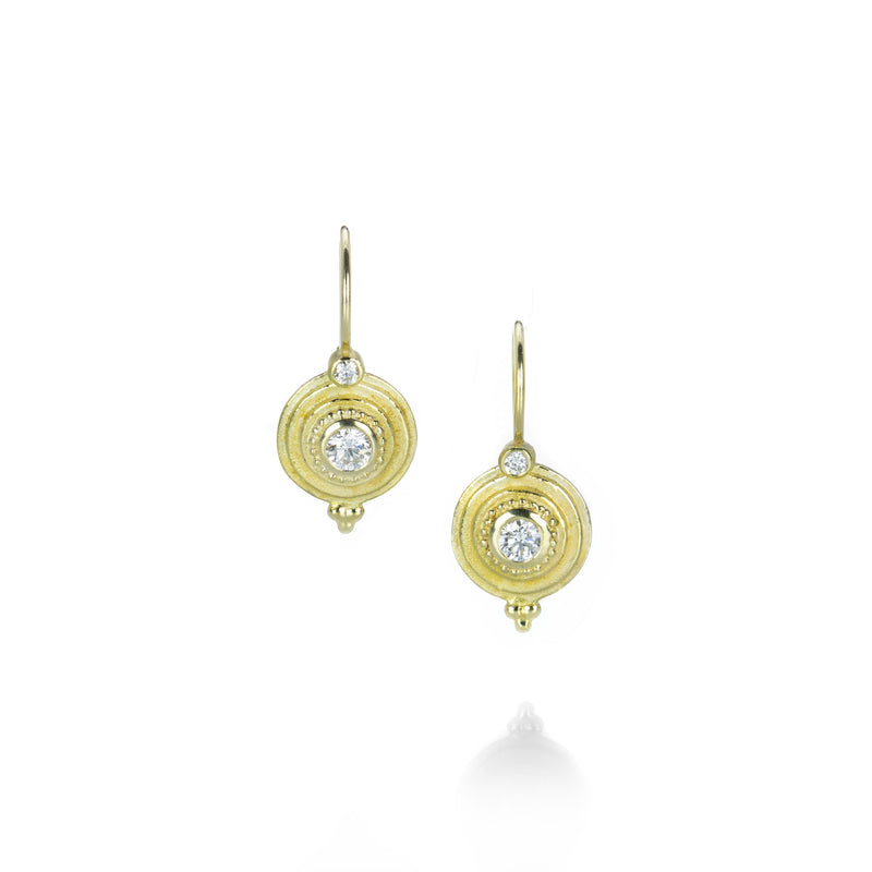 Barbara Heinrich Stepped Circle Diamond Drop Earrings | Quadrum Gallery