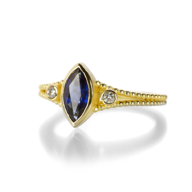 Barbara Heinrich Marquise Blue Sapphire Ring | Quadrum Gallery