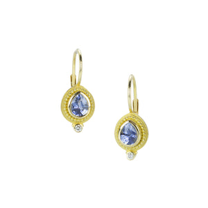 Barbara Heinrich Light Blue Sapphire and Diamond Drop Earrings | Quadrum Gallery