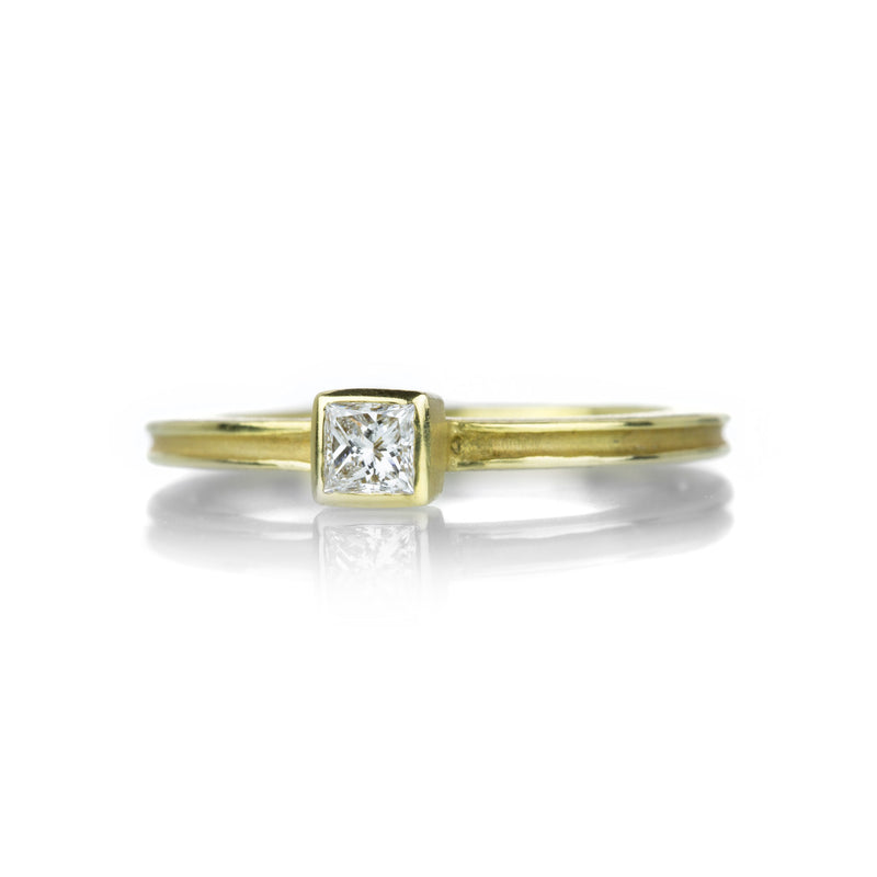 Barbara Heinrich Square Diamond Grooved Ring | Quadrum Gallery
