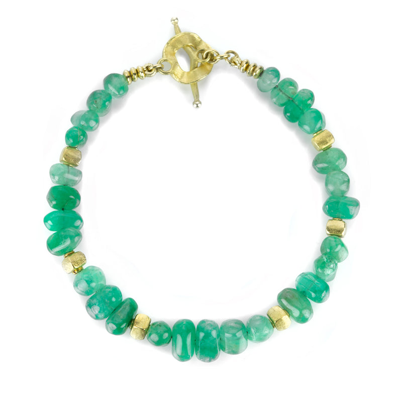 Barbara Heinrich Smooth Emerald Beaded Bracelet | Quadrum Gallery