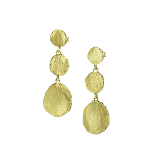 Barbara Heinrich Triple Petal 18k Earrings | Quadrum Gallery