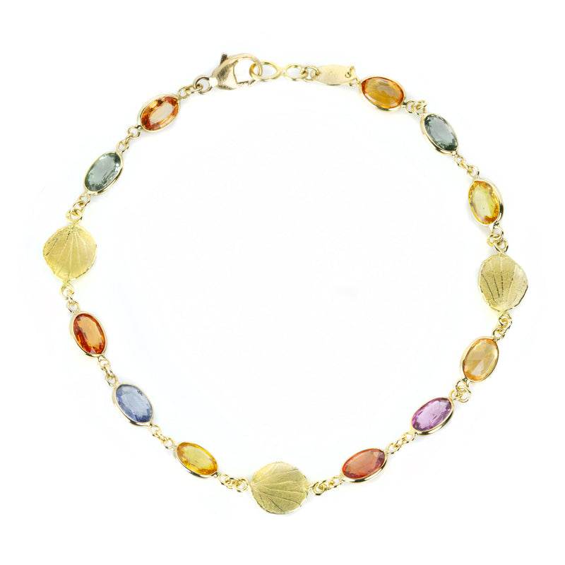 Barbara Heinrich Multicolored Sapphire Gold Bracelet  | Quadrum Gallery