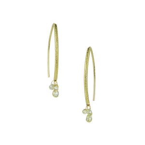 Barbara Heinrich 18k Lemon Diamond Navette Earrings | Quadrum Gallery