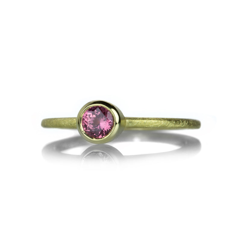 Barbara Heinrich 18k Round Pink Sapphire Ring | Quadrum Gallery