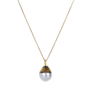 Barbara Heinrich Light Gray Tahitian Pearl Pendant Necklace | Quadrum Gallery