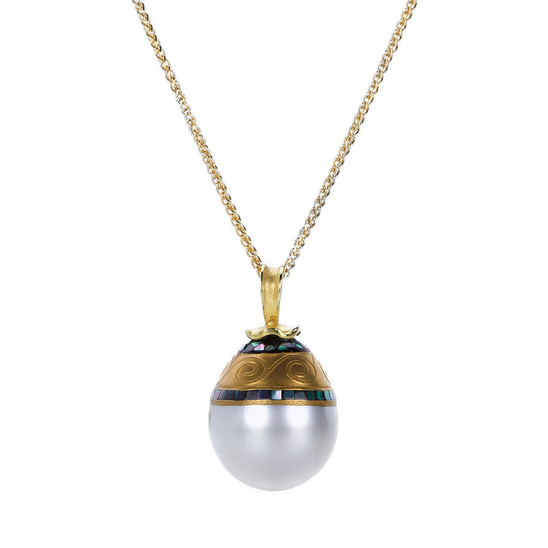 Barbara Heinrich Light Gray Tahitian Pearl Pendant Necklace | Quadrum Gallery