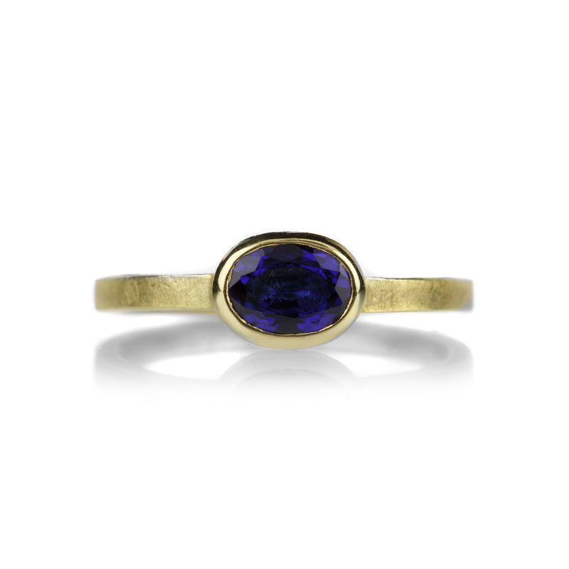 Barbara Heinrich 18k Oval Blue Sapphire Ring | Quadrum Gallery