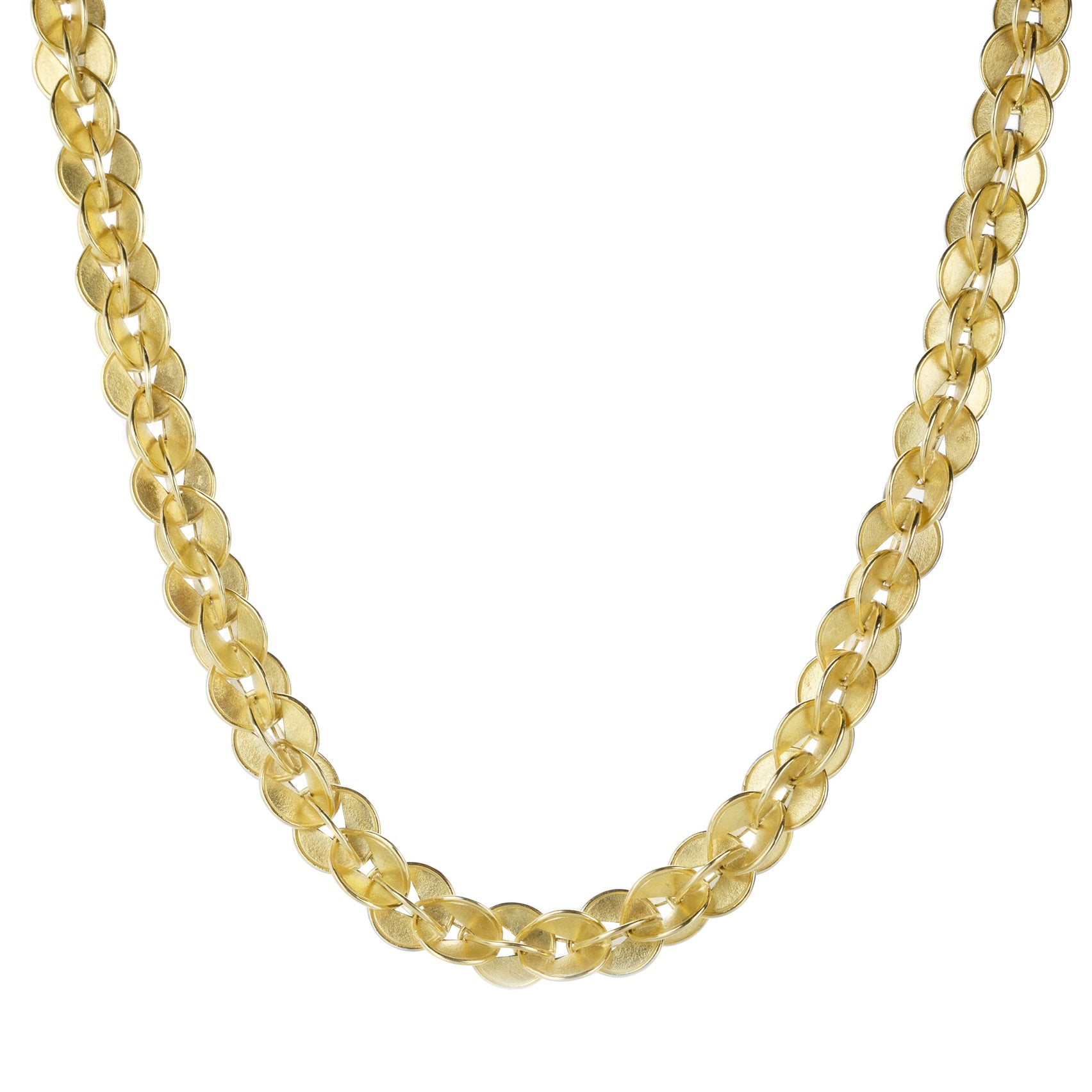 Interlink Necklace by Barbara Heinrich | _18K _Contemporary Estate _insale  _vario _yellow gold barbara heinrich Chain gold necklace