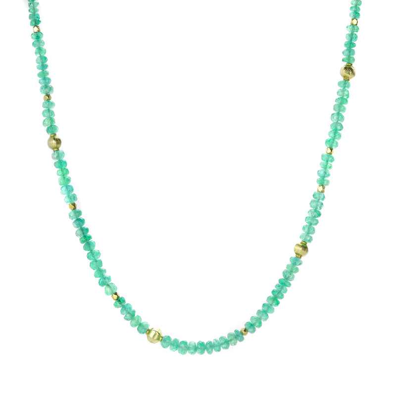 Barbara Heinrich Small Faceted Emerald Beaded Necklace | Quadrum Gallery