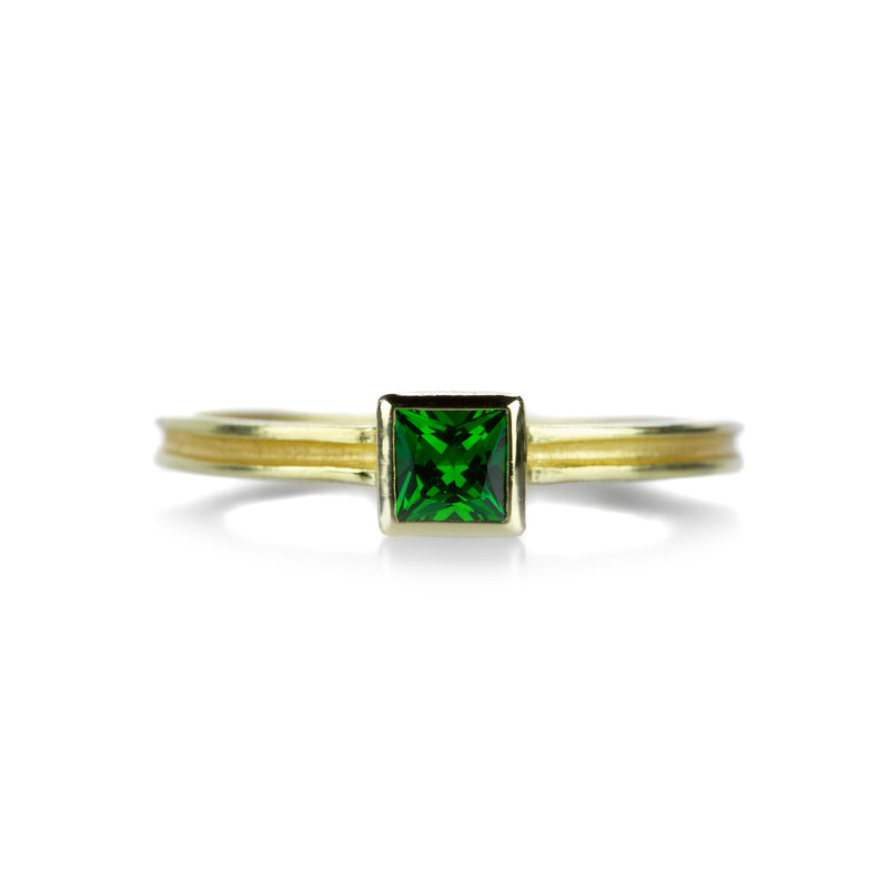 Barbara Heinrich Square Tsavorite Ring | Quadrum Gallery