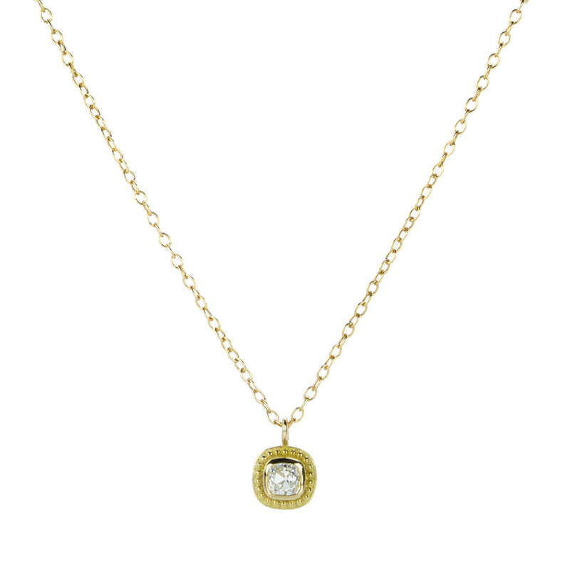 Barbara Heinrich Cushion Shaped Diamond Pendant Necklace | Quadrum Gallery