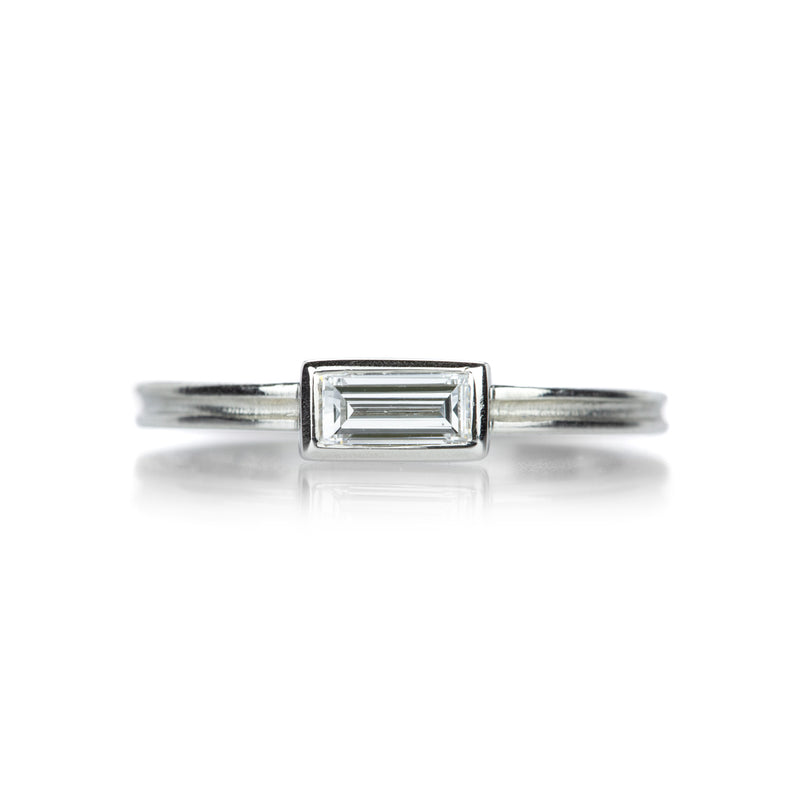 Barbara Heinrich Platinum Ring with Baguette Diamond | Quadrum Gallery