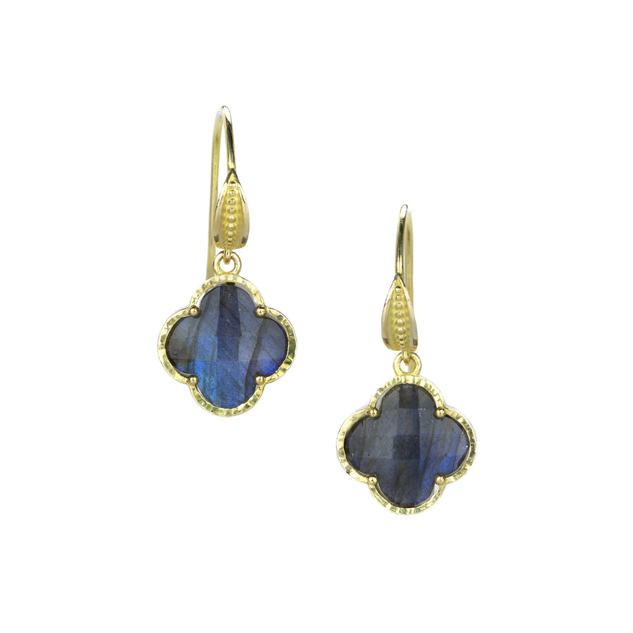 Barbara Heinrich Small Clover Labradorite Earrings | Quadrum Gallery