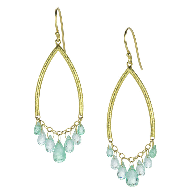 Barbara Heinrich Arch Earrings with Emerald Drops | Quadrum Gallery