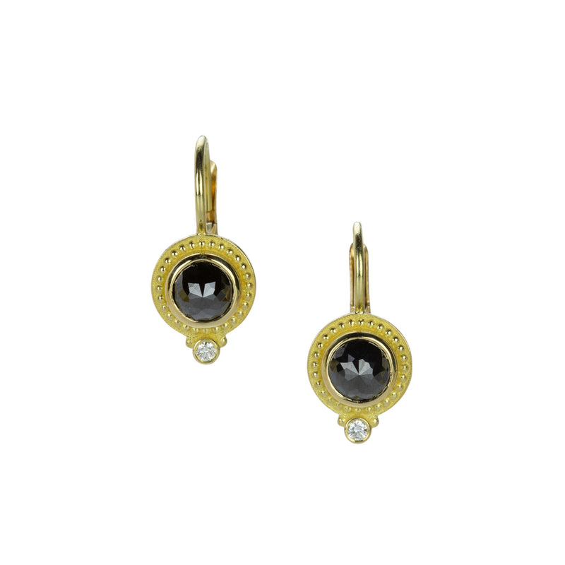Barbara Heinrich Round Rose Cut Black Diamond Earrings | Quadrum Gallery