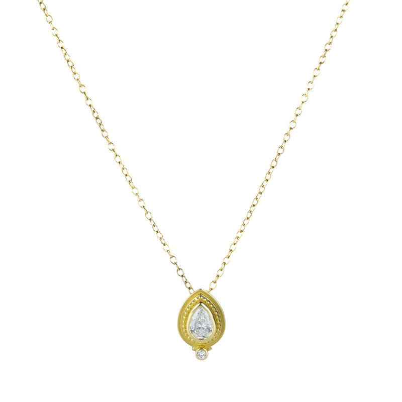 Barbara Heinrich Pear Shaped Diamond Pendant Necklace | Quadrum Gallery