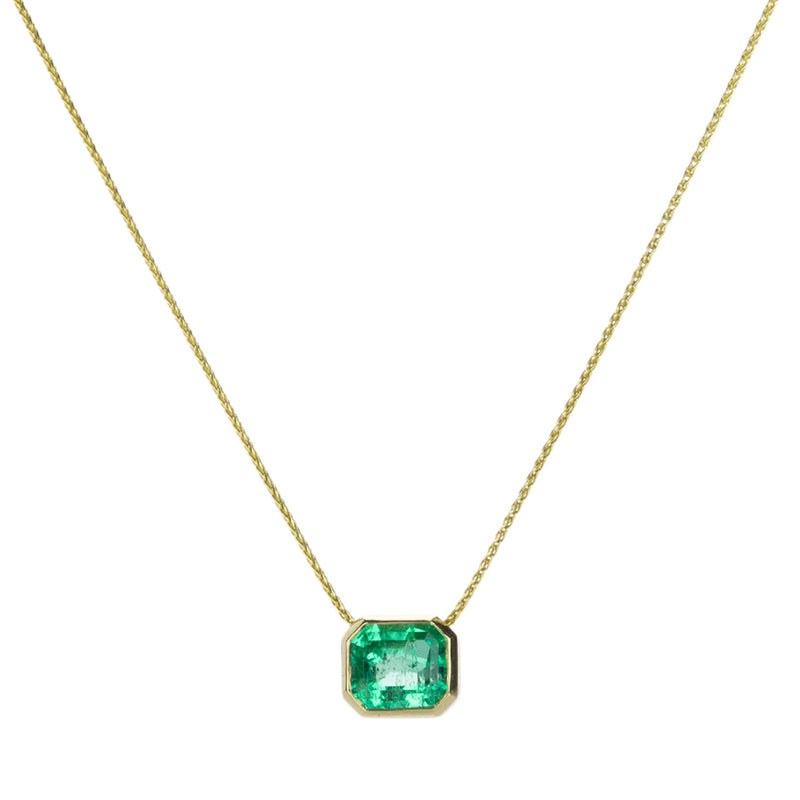 Barbara Heinrich Emerald Cut Emerald Pendant Necklace | Quadrum Gallery