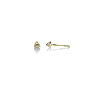 Diana Mitchell Pyramid Studs with Pave Diamonds | Quadrum Gallery