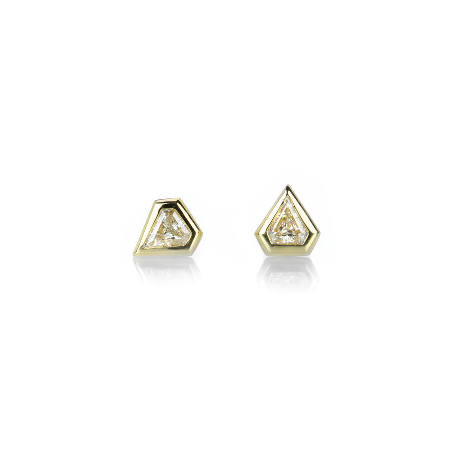 Diana Mitchell Shield Shaped Diamond Studs | Quadrum Gallery