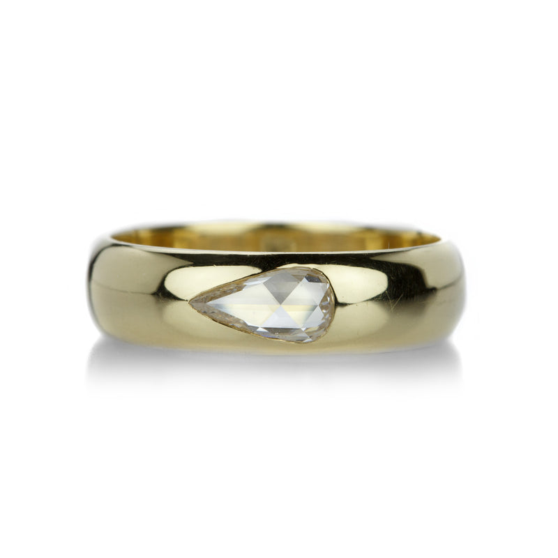 Diana Mitchell 18k Pear Shaped Rose Cut Diamond Band | Quadrum Gallery