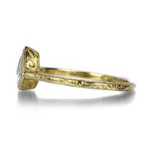 Diana Mitchell Engraved Diamond Cathedral Ring | Quadrum Gallery
