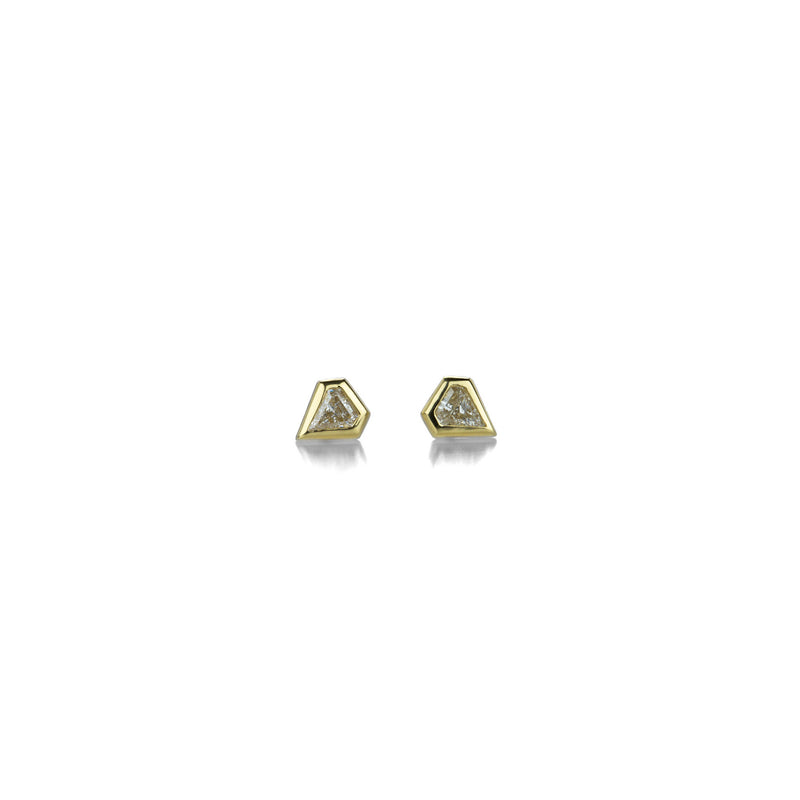 Diana Mitchell 18k Shield Shaped Diamond Studs | Quadrum Gallery