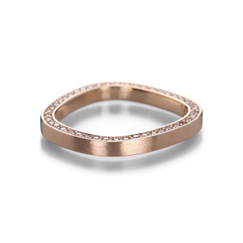 Edward Burrowes Rose Gold Pave Set Band | Quadrum Gallery