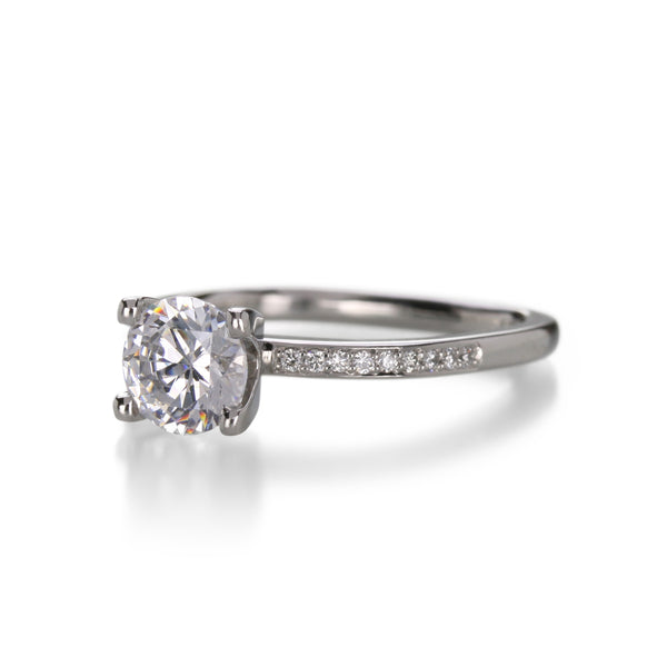 Edward Burrowes Platinum Engagement Ring | Quadrum Gallery