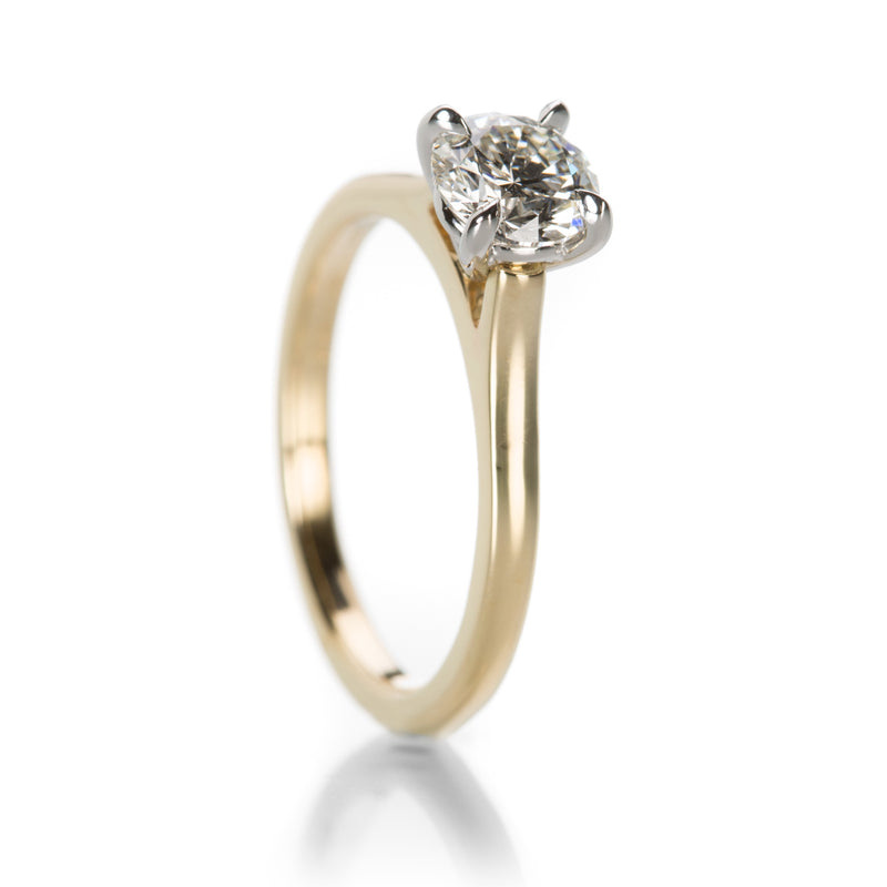 Edward Burrowes Platinum and 18k Yellow Gold Engagement Ring | Quadrum Gallery