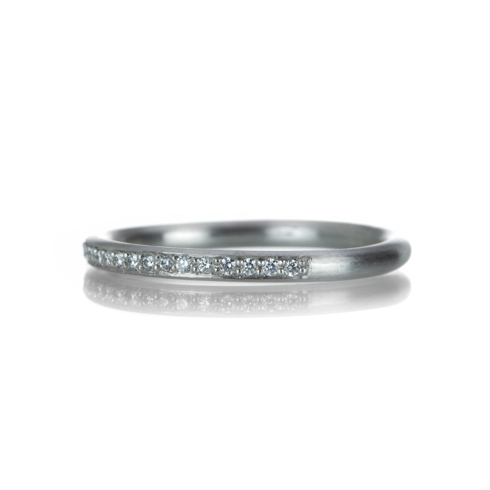 3mm Claw Set Diamond Half Eternity Style Ring