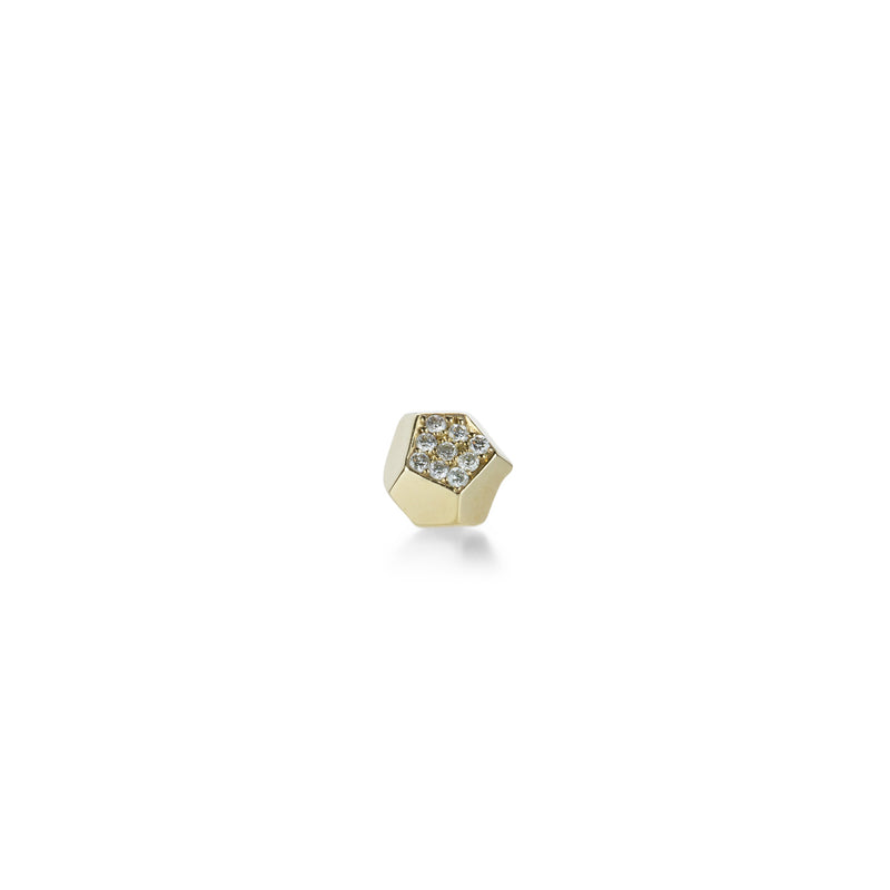 Elisabeth Bell Cast Pyrite Crystal Stud (Single) | Quadrum Gallery