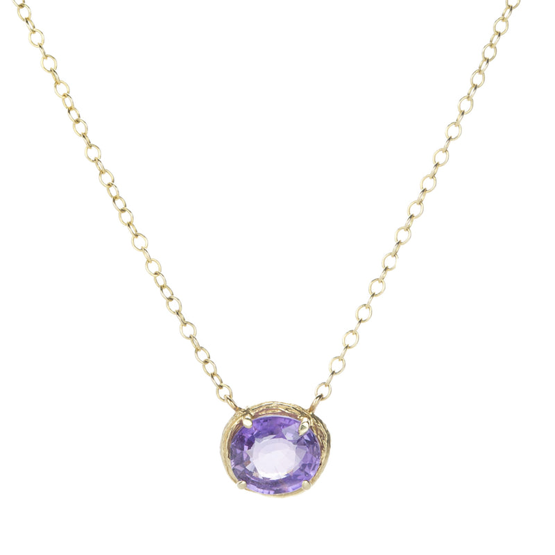 Elisabeth Bell Purple Ceylon Sapphire Willow Branch Necklace | Quadrum Gallery