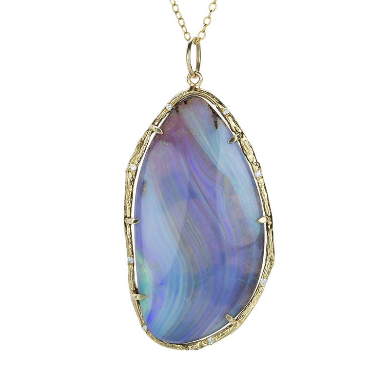 Elisabeth Bell Australian Boulder Opal Wave Pendant Necklace | Quadrum Gallery