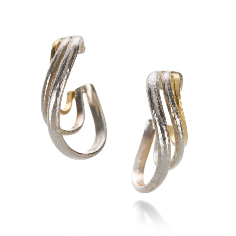 Gurhan Triple Twisted Hoop Earrings | Quadrum Gallery