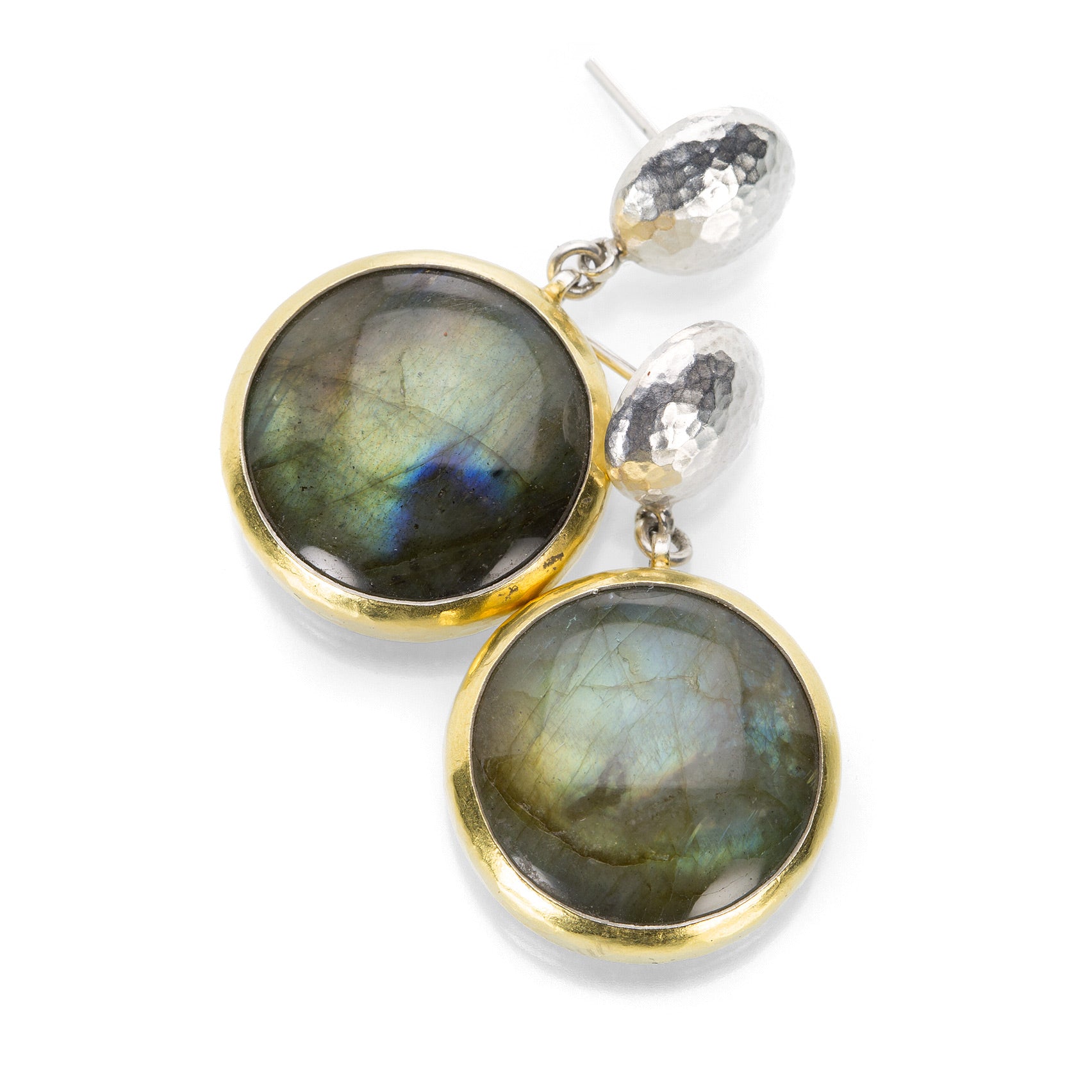 Oval Facet Labradorite Earrings Oval Facet Labradorite Earrings