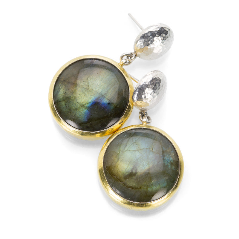 Gurhan One of a Kind Round Labradorite Earrings | Quadrum Gallery
