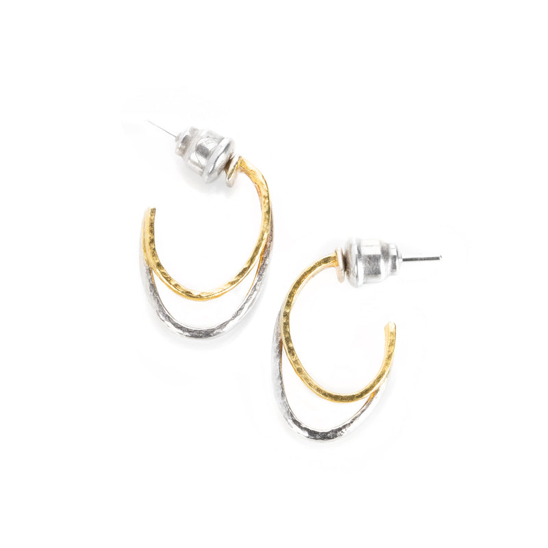 Gurhan Mixed Metal Double Hoops | Quadrum Gallery