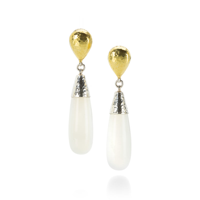 Gurhan White Moonstone Drop Earrings | Quadrum Gallery