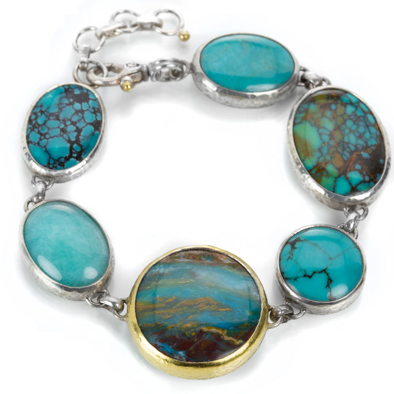 Gurhan Mixed Blue Stone Galapagos Bracelet | Quadrum Gallery