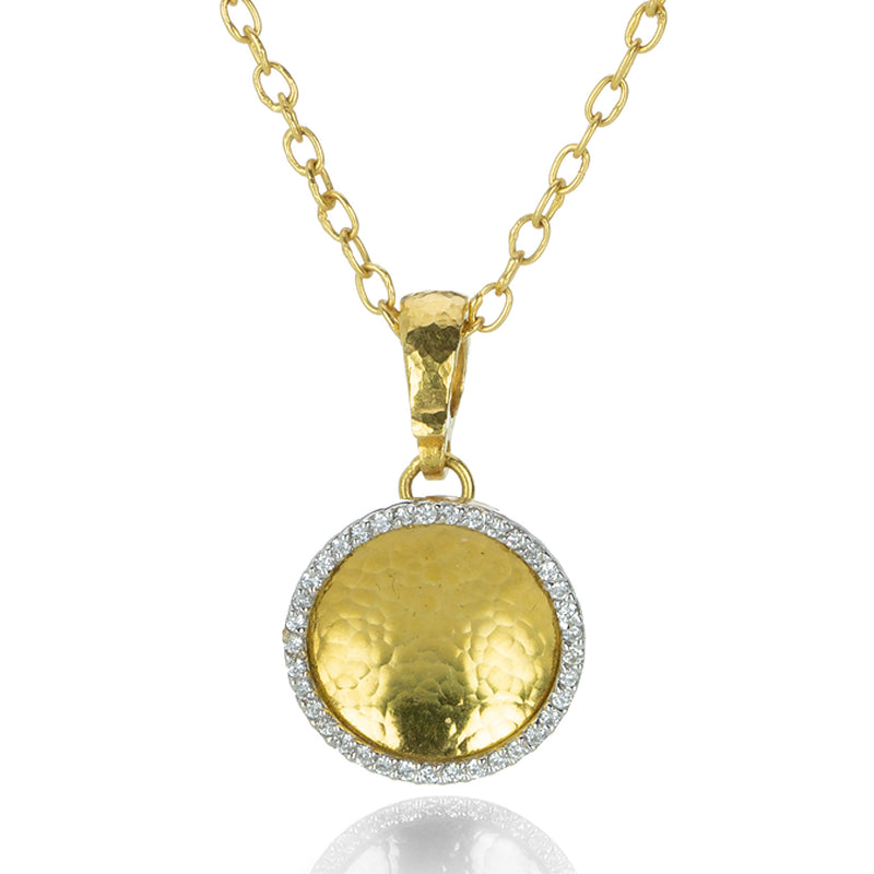 Gurhan Small Diamond Hourglass Pendant Necklace | Quadrum Gallery