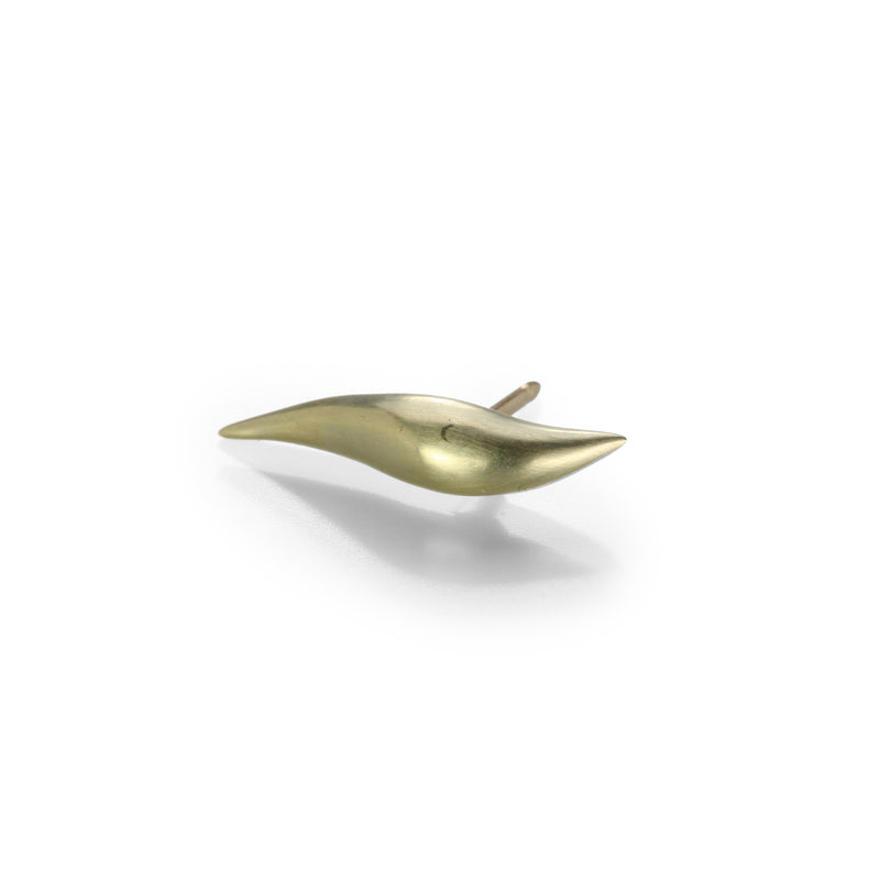 Gabriella Kiss Large Green Gold Single Slug | Quadrum Gallery