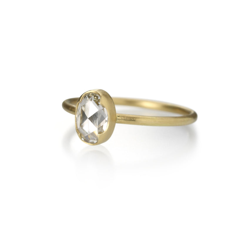 Gabriella Kiss Oval White Rose Cut Diamond Ring | Quadrum Gallery
