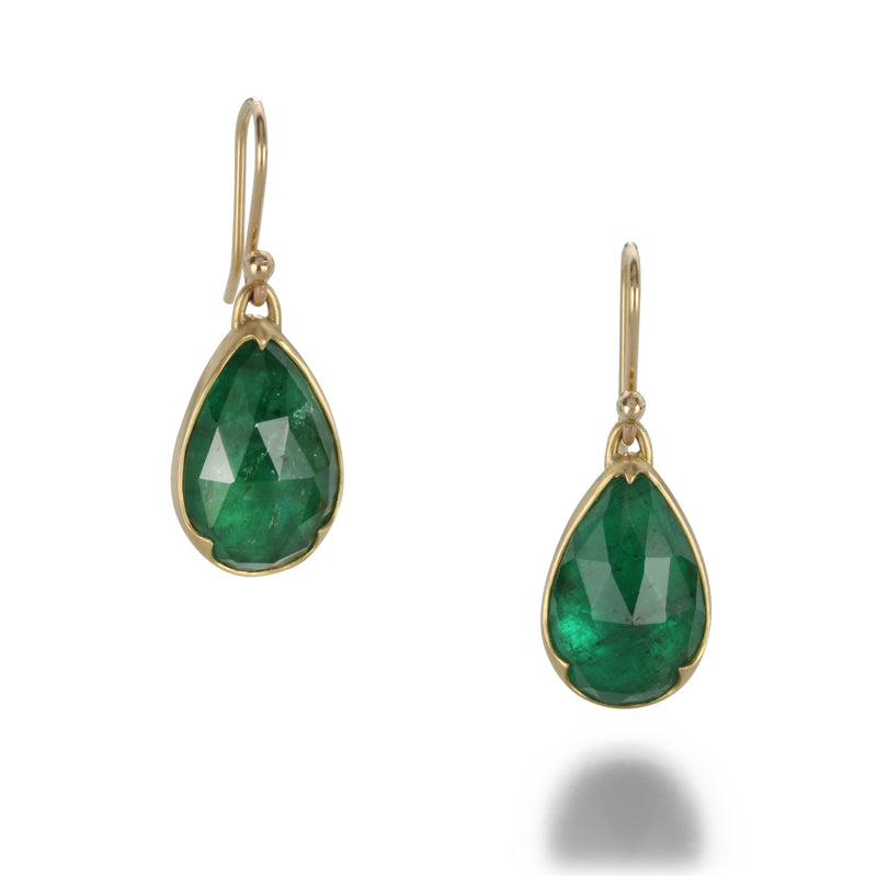 Gabriella Kiss Faceted Emerald Earrings | Quadrum Gallery
